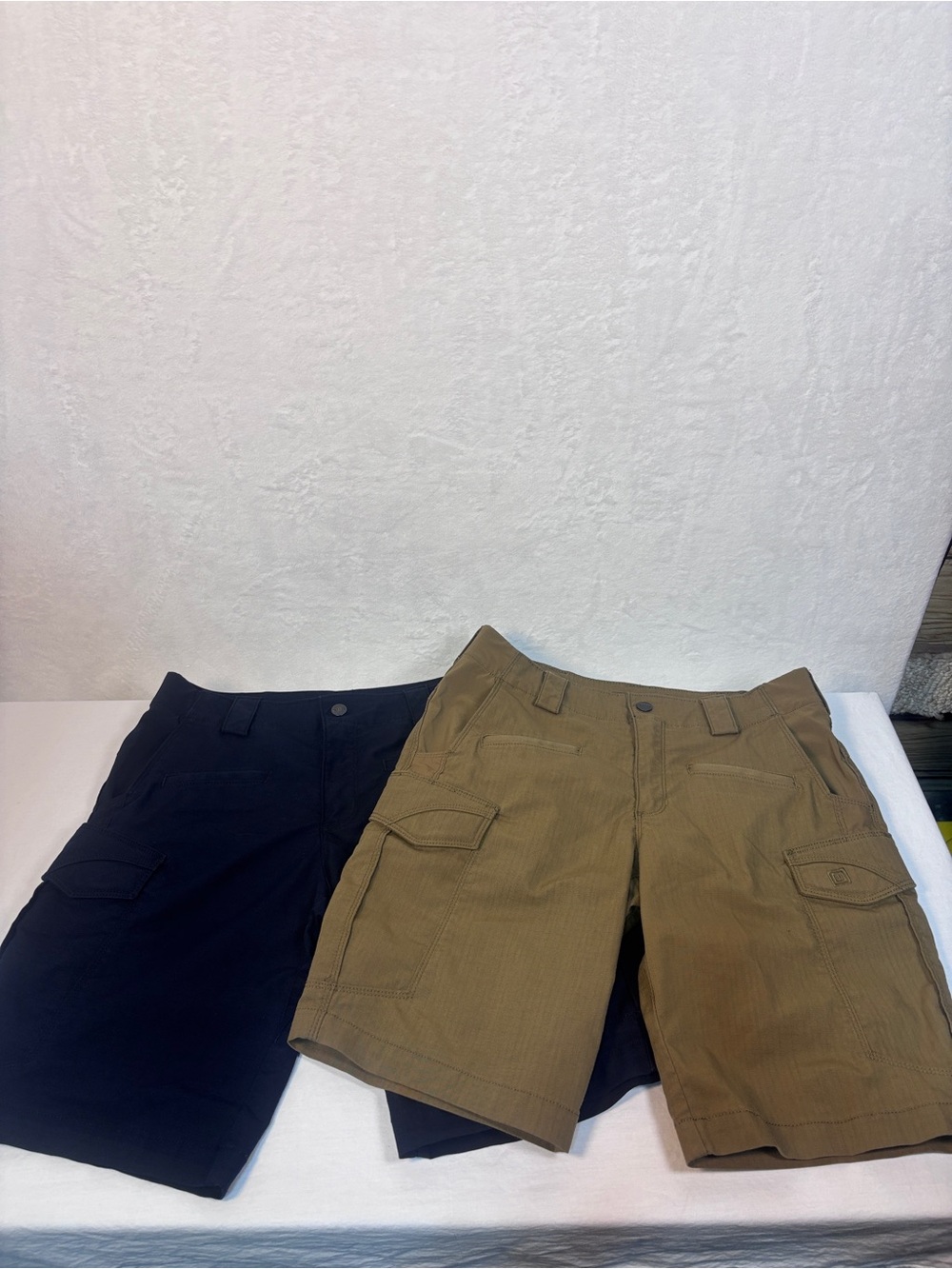 5.11 Tactical Men's Cargo Shorts 2 Pair Stryke 11" Pocket Short Blue Brown Sz 30